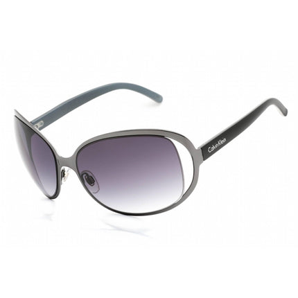 Calvin Klein Retail Women's Sunglasses - Black Metal Full Rim Oval Frame | R334S 001 ,