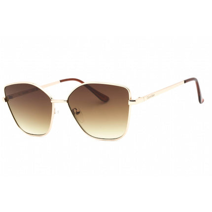 Calvin Klein Retail Women's Sunglasses - Gold Metal Rectangular Frame | CK22120S 714 ,