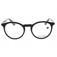 Calvin Klein Unisex Eyeglasses - Black Round Plastic Frame Clear Lens | CK23515 001 ,