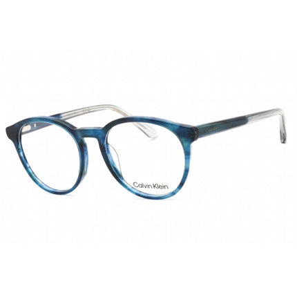 Calvin Klein Unisex Eyeglasses - Blue Havana Round Frame Clear Lens | CK22546 460 ,