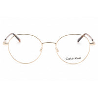 Calvin Klein Unisex Eyeglasses - Shiny Gold Round Metal Frame Clear Lens | CK20315 717 ,