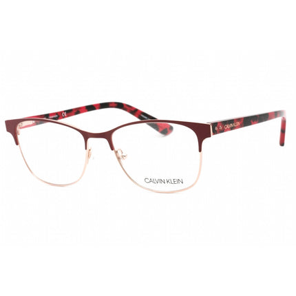 Calvin Klein Women's Eyeglasses - Berry Full Rim Metal Frame Clear Lens | CK19305 654 ,