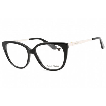 Calvin Klein Women's Eyeglasses - Black Cat Eye Plastic Frame Clear Lens | CK23520 001 ,