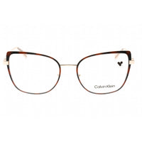 Calvin Klein Women's Eyeglasses - Havana Gold Cat Eye Frame Clear Lens | CK22101 213 ,