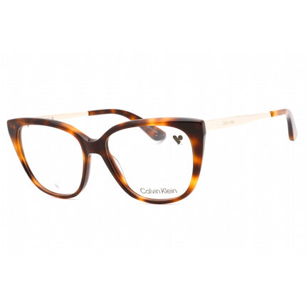 Calvin Klein Women's Eyeglasses - Havana Plastic Full Rim Cat Eye Frame | CK23520 240 ,