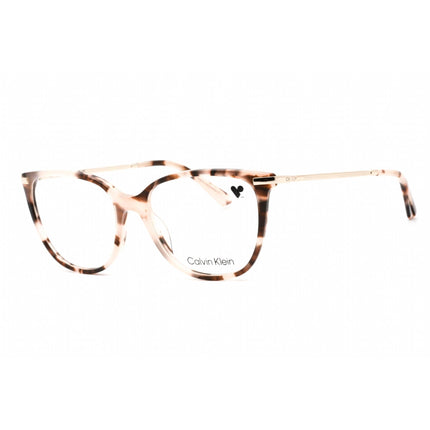 Calvin Klein Women's Eyeglasses - Rose Tortoise Plastic Frame Clear Lens | CK22500 663 ,