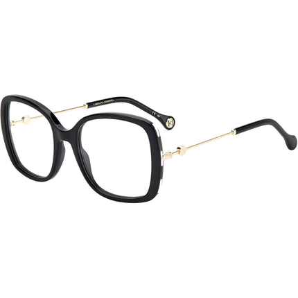 Carolina Herrera Women's Eyeglasses - Black Square Shape Frame Demo Lens | CH 0022 807 ,