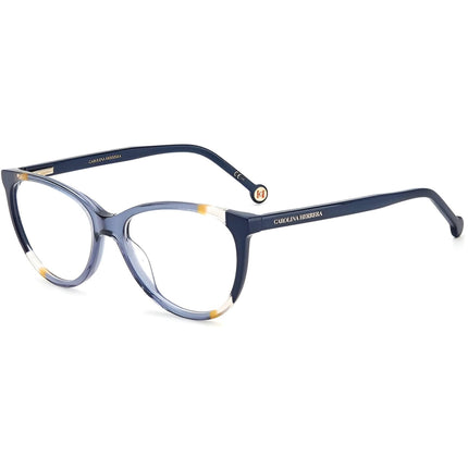 Carolina Herrera Women's Eyeglasses - Blue Orange Plastic Cat Eye Frame | CH 0064 0RTC ,