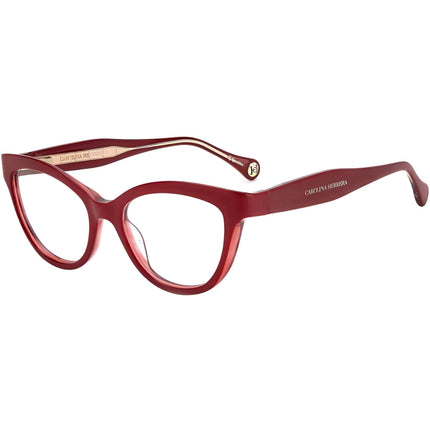 Carolina Herrera Women's Eyeglasses - Burgundy Cat Eye Frame Demo Lens | CH 0017 0LHF ,
