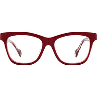 Carolina Herrera Women's Eyeglasses - Burgundy Plastic Frame Demo Lens | CH 0016 0LHF ,