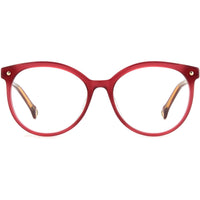 Carolina Herrera Women's Eyeglasses - Burgundy Round Full Rim Frame | HER 0083/G 0LHF ,