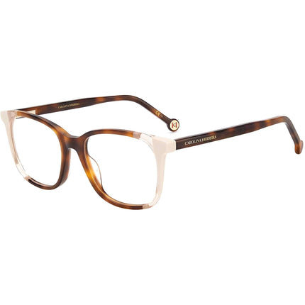 Carolina Herrera Women's Eyeglasses - Demo Lens Havana Ivory Square | CH 0065 0C1H ,