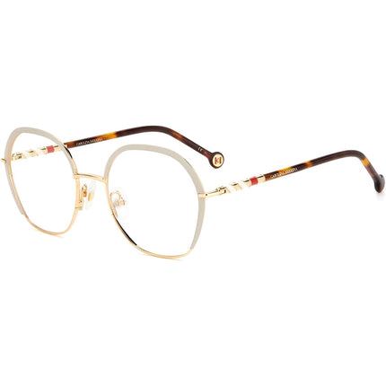 Carolina Herrera Women's Eyeglasses - Gold Ivory Metal Frame Demo Lens | HER 0099 0Y3R ,
