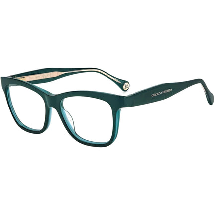 Carolina Herrera Women's Eyeglasses - Green Plastic Frame Demo Lens | CH 0016 01ED ,