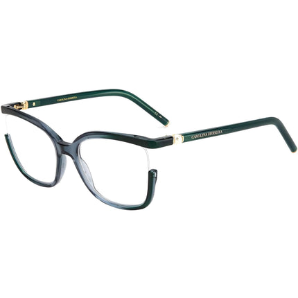 Carolina Herrera Women's Eyeglasses - Grey Teal Plastic Frame Demo Lens | CH 0004 0P2M ,