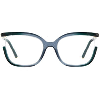 Carolina Herrera Women's Eyeglasses - Grey Teal Plastic Frame Demo Lens | CH 0004 0P2M ,