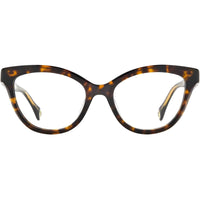 Carolina Herrera Women's Eyeglasses - Havana Plastic Frame Demo Lens | CH 0017 86 ,
