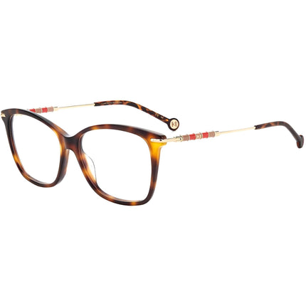 Carolina Herrera Women's Eyeglasses - Havana Plastic/Metal Cat Eye | CH 0042 005L ,