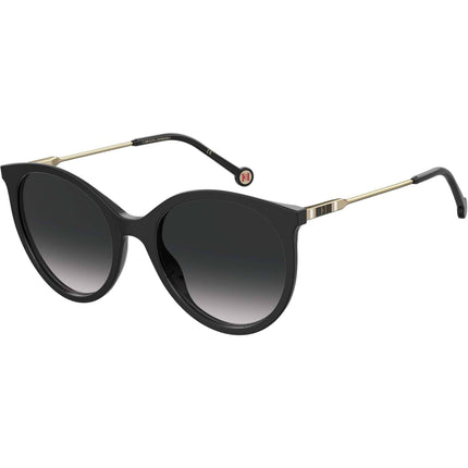 Carolina Herrera Women's Sunglasses - Black Round Full Rim Frame | CH 0069/S 0807 ,