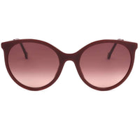 Carolina Herrera Women's Sunglasses - Burgundy Round Frame Pink Lens | CH 0069/S 0LHF ,
