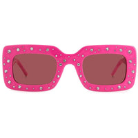 Carolina Herrera Women's Sunglasses - Fuchsia Rectangular Frame | HER 0131/S 0MU1 ,