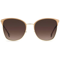 Carolina Herrera Women's Sunglasses - Gold Nude Metal Cat Eye Frame | CH 0036/S 0BKU ,