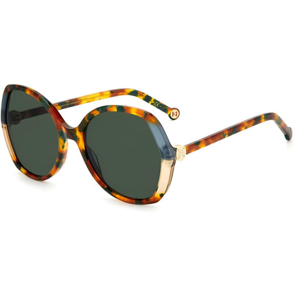 Carolina Herrera Women's Sunglasses - Green Havana Butterfly Frame | CH 0051/S 0YJE ,