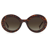 Carolina Herrera Women's Sunglasses - Havana Round Full Rim Frame | CH 0020/s 0086 ,