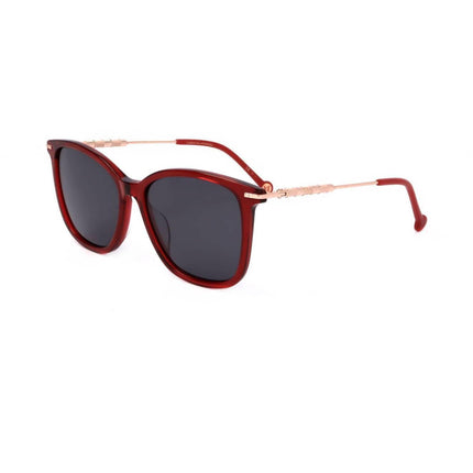 Carolina Herrera Women's Sunglasses - Red Square Frame Grey Lens | HER 0100/G 0C9A ,