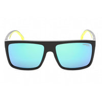 Carrera Men's Sunglasses - Black Green Rectangular Plastic Frame | 8055/S 07ZJ Z9 ,
