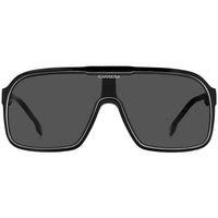Carrera Men's Sunglasses - Grey Lens Black White Acetate Shield Frame | 1046/S 080S ,