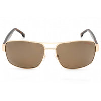 Carrera Men's Sunglasses - Matte Gold Metal Rectangular Frame | CARRERA 8063/S 0AOZ SP ,
