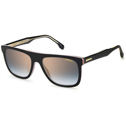 Carrera Men's Sunglasses - Striped Black Frame Blue Shaded Gold Lens | 267/S 0M4P ,