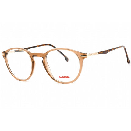 Carrera Unisex Eyeglasses - Beige Plastic Full Rim Round Frame | CARRERA 284 010A 00 ,