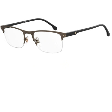 Carrera Unisex Eyeglasses - Brown Plastic/Metal Rectangular Half Rim | 2019T 009Q ,