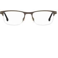 Carrera Unisex Eyeglasses - Brown Plastic/Metal Rectangular Half Rim | 2019T 009Q ,