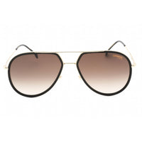 Carrera Unisex Sunglasses - Black Gold Aviator Metal Frame | CARRERA 295/S 02M2 HA ,