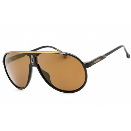 Carrera Unisex Sunglasses - Black Gold Full Rim Aviator Frame | CHAMPION65/N 02M2 YL ,