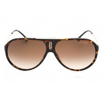 Carrera Unisex Sunglasses - Dark Havana Plastic Frame Brown Lens | HOT65 0086 HA ,