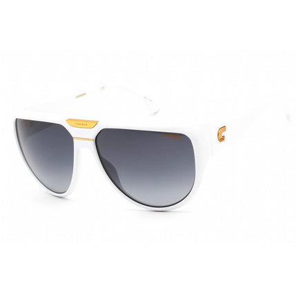 Carrera unisex Sunglasses - Grey Shaded Lens White Aviator Frame | FLAGLAB 13 0VK6 9O ,
