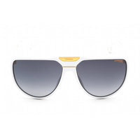 Carrera unisex Sunglasses - Grey Shaded Lens White Aviator Frame | FLAGLAB 13 0VK6 9O ,