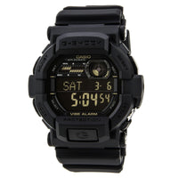 Casio Men's Digital Watch - G-Shock Vibration Alarm Black Dial Resin Strap | GD350-1B ,