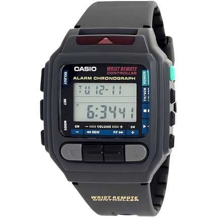 Casio Men's Digital Watch - Wireless Remote Control Black Resin Strap | CMD-30B-1A ,