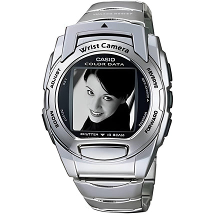 Casio Men's Watch - Digital Color Camera Silver Tone Bracelet | WQV3D-8E ,