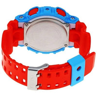 Casio Men's Watch - G-Shock Alarm Blue Case Orange Resin Strap | GA-110NC-2ACR ,