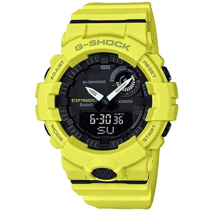 Casio Men's Watch - G-Shock Black Analog-Digital Dial Yellow Strap | GBA-800-9ACR ,