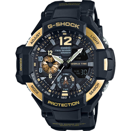 Casio Men's Watch - G-Shock Gravitymaster Analog-Digital Black Strap | GA-1100-9GCR ,