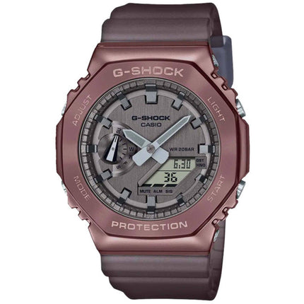 Casio Men's Watch - G-Shock Midnight Fog Brown Case Grey Resin Strap | GM-2100MF-5ACR ,