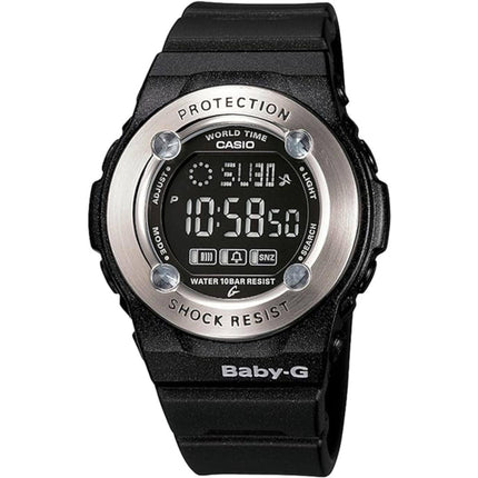 Casio Women's Watch - Baby-G World Time Black Resin Strap Digital Quartz | BG-1300-1C ,