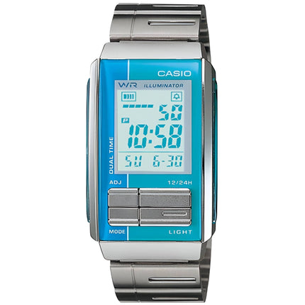 Casio Women's Watch - Futurist Grey Dial Bracelet Dual Time Digital | LA-201W-2A2 ,